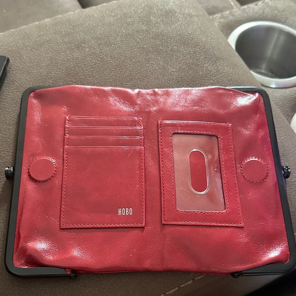HOBO Cherry Leather Card Holder